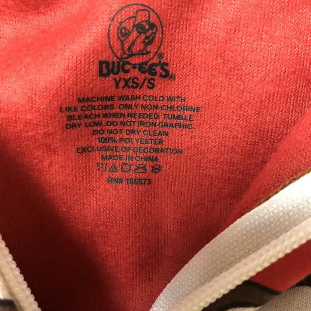 Buc-ee's Beaver Mascot Buc Union Body Suit Costume Pajamas Youth XS NWT
